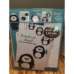 Kawaii Stationary Letter Set- Q-Lia -Die Cut Friend and Friend NEW Never Opened